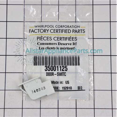 Whirlpool Dryer Door Switch WP35001125
