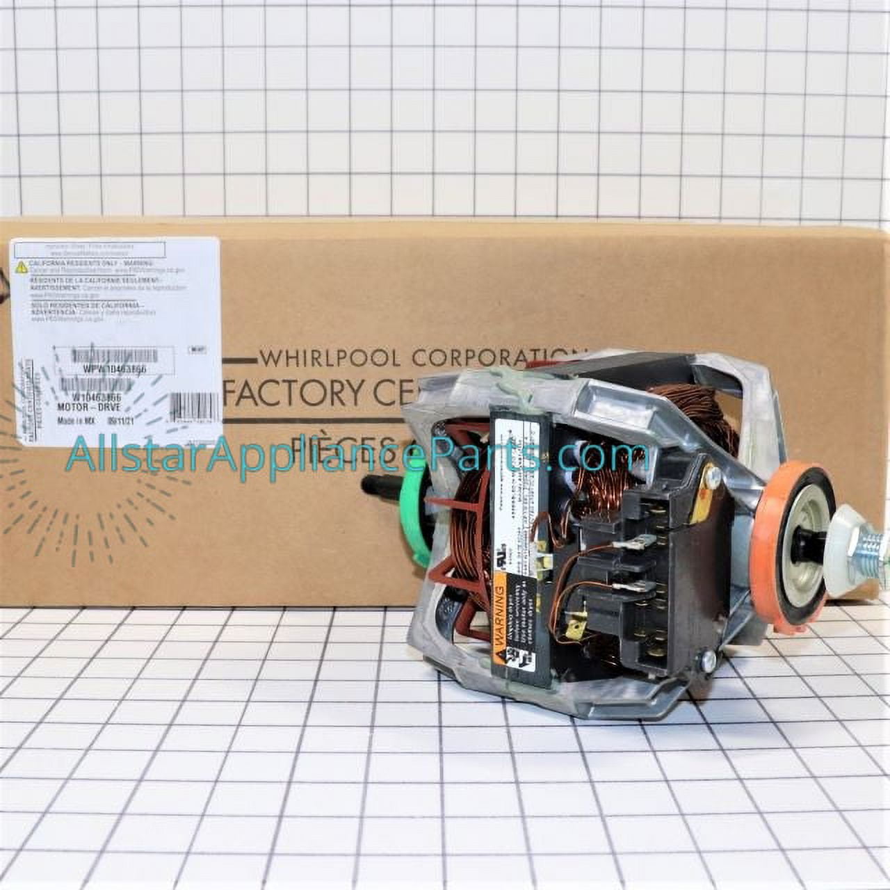 Whirlpool Dryer Drive Motor WPW10463866
