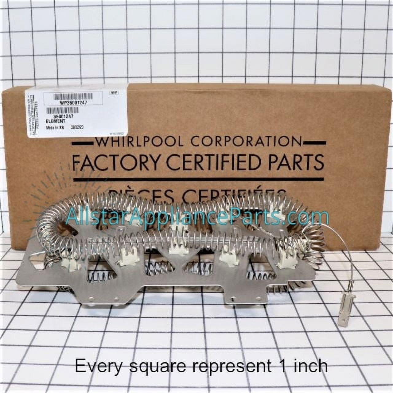 Whirlpool Dryer Heating Element WP35001247