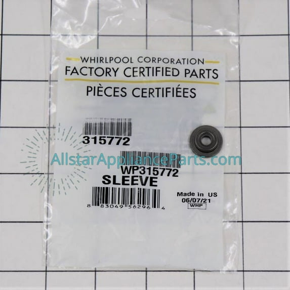 Whirlpool Dryer Idler Arm Sleeve WP315772