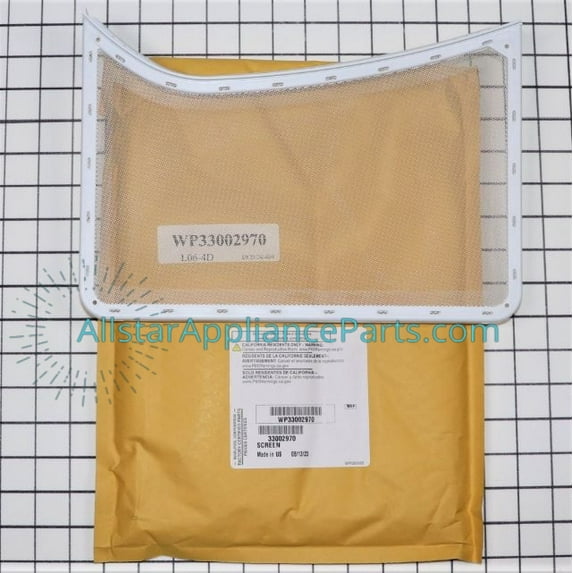Whirlpool Dryer Lint Filter WP33002970
