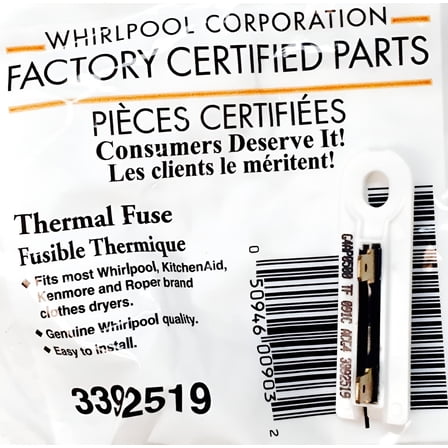 Tehermal Thermal Fuse Whirlpool Replacement Parts