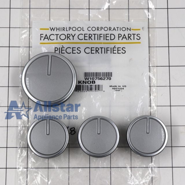 Whirlpool Dryer Timer Knob Kit W10756270