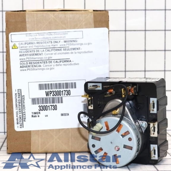 Whirlpool Dryer Timer WP33001730