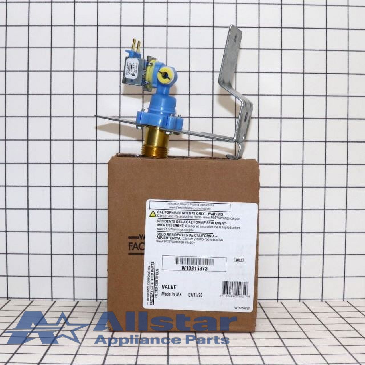 Whirlpool Dryer Water Inlet Valve W10815373