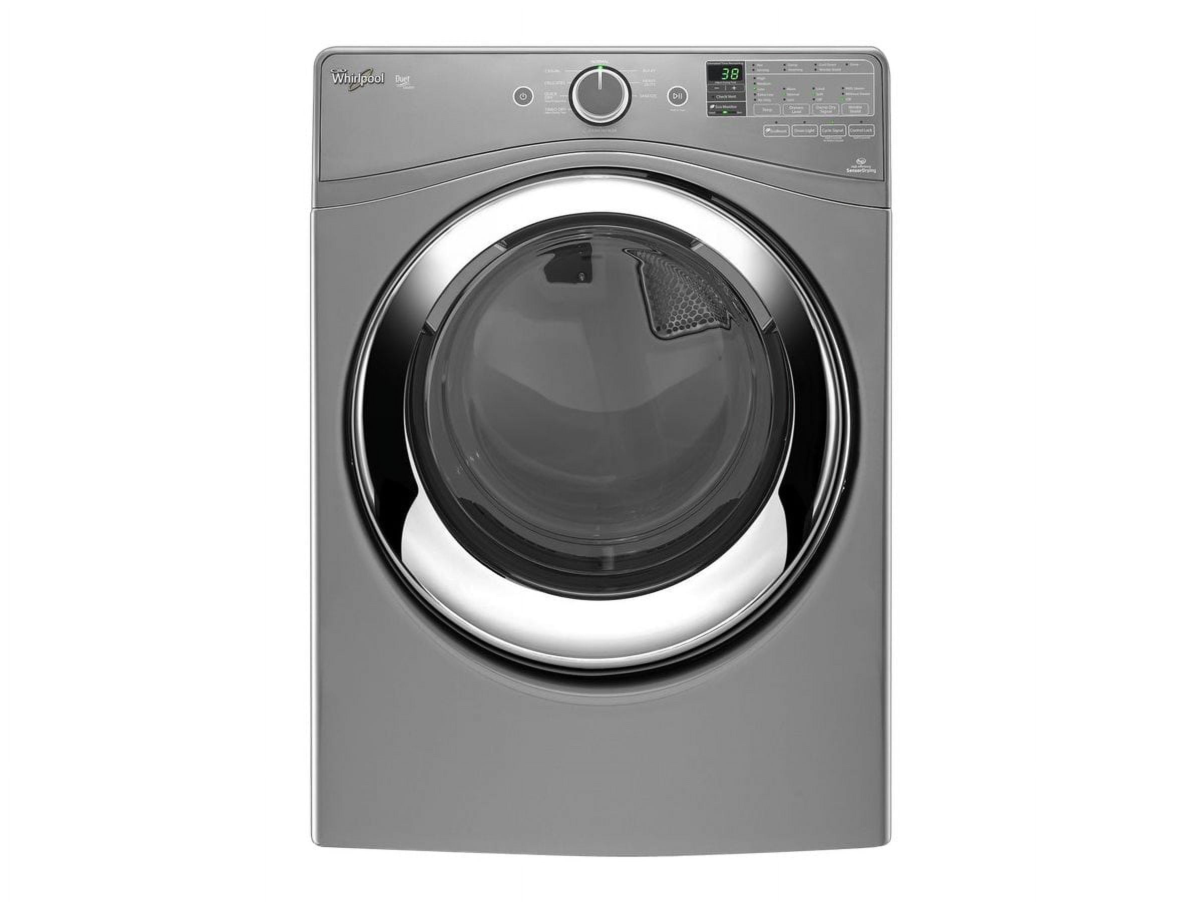 Whirlpool Duet WGD87HEDC - Dryer - width: 27 in - depth: 31 in - height: 39 in - front loading - chrome shadow