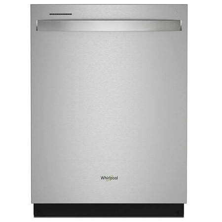 Whirlpool - 24" Top Control Built-In Dishwasher with Stainless Steel Tub, Large Capacity & 3rd Rack, 47 dBA - Stainless Steel