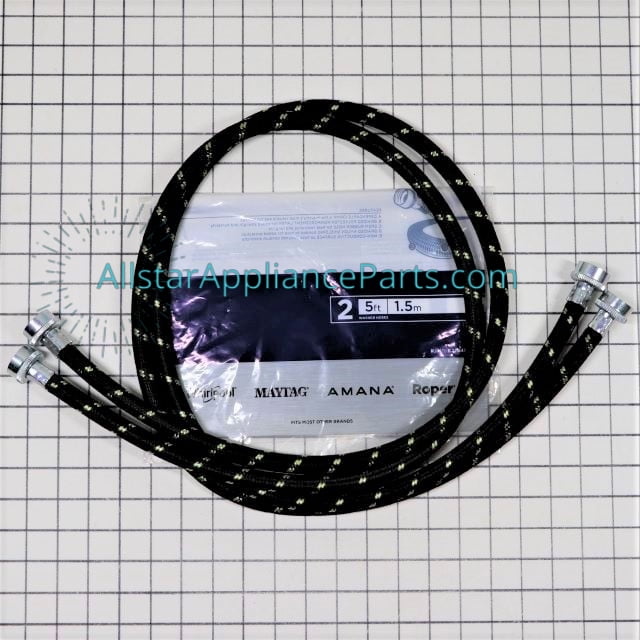 Whirlpool Genuine 8212487RP 5" Nylon Fill Hose 2 Pack