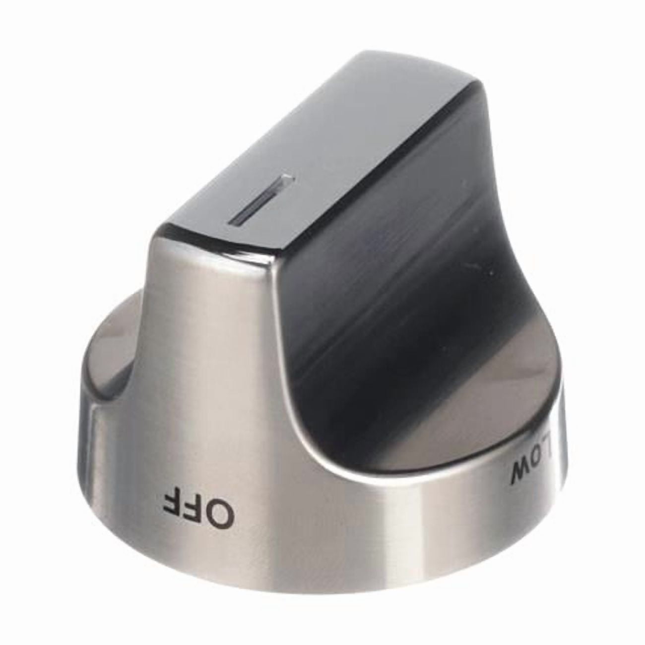 Whirlpool W11122880 Genuine OEM Knob - Surface Burner, Stainless