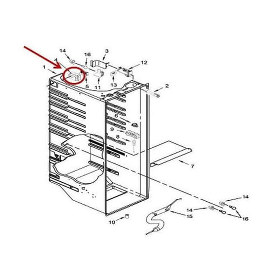 Whirlpool WPLW11236851 Genuine OEM Refrigerator Diffuser
