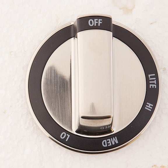 Whirlpool Genuine OEM WPW10180180 Range Control Knob (Stainless)