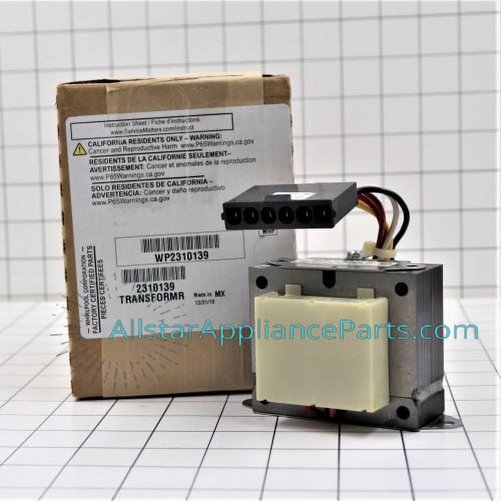 Whirlpool Ice Machine Cutting Grid Transformer WP2310139