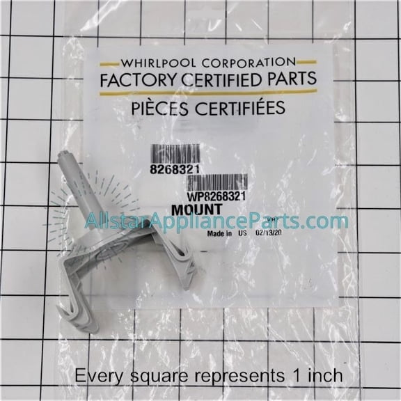 Whirlpool Dishwasher Upper Wash Arm Support WP8268321