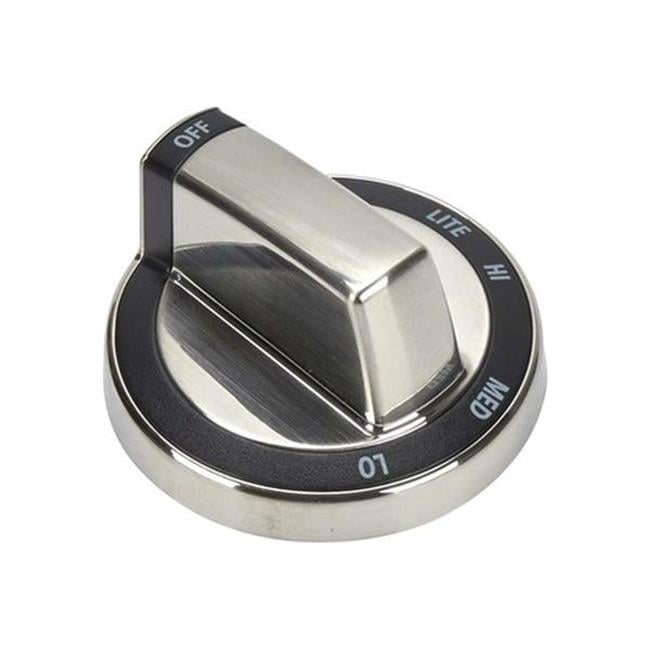 Whirlpool WPLWPW10180180 Range Stainless Plated Controller Knob
