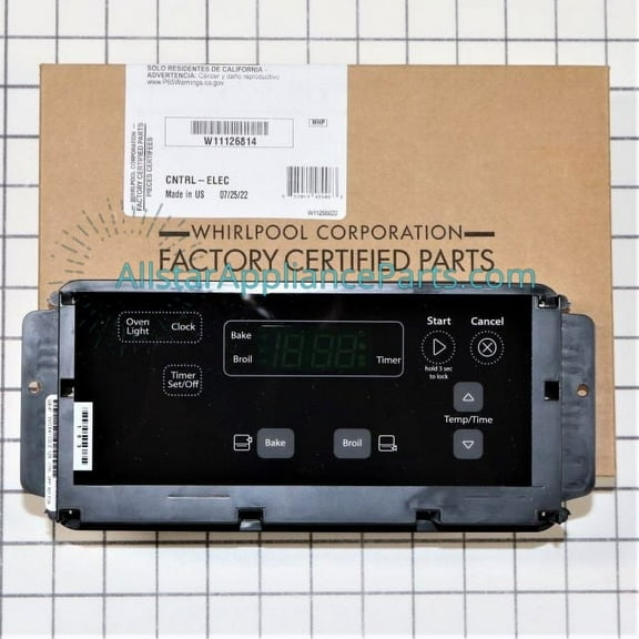 Whirlpool Range/Stove/Oven Control Board W11126814