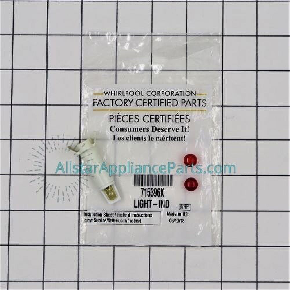 Whirlpool Range/Stove/Oven Indicator Light 715396K