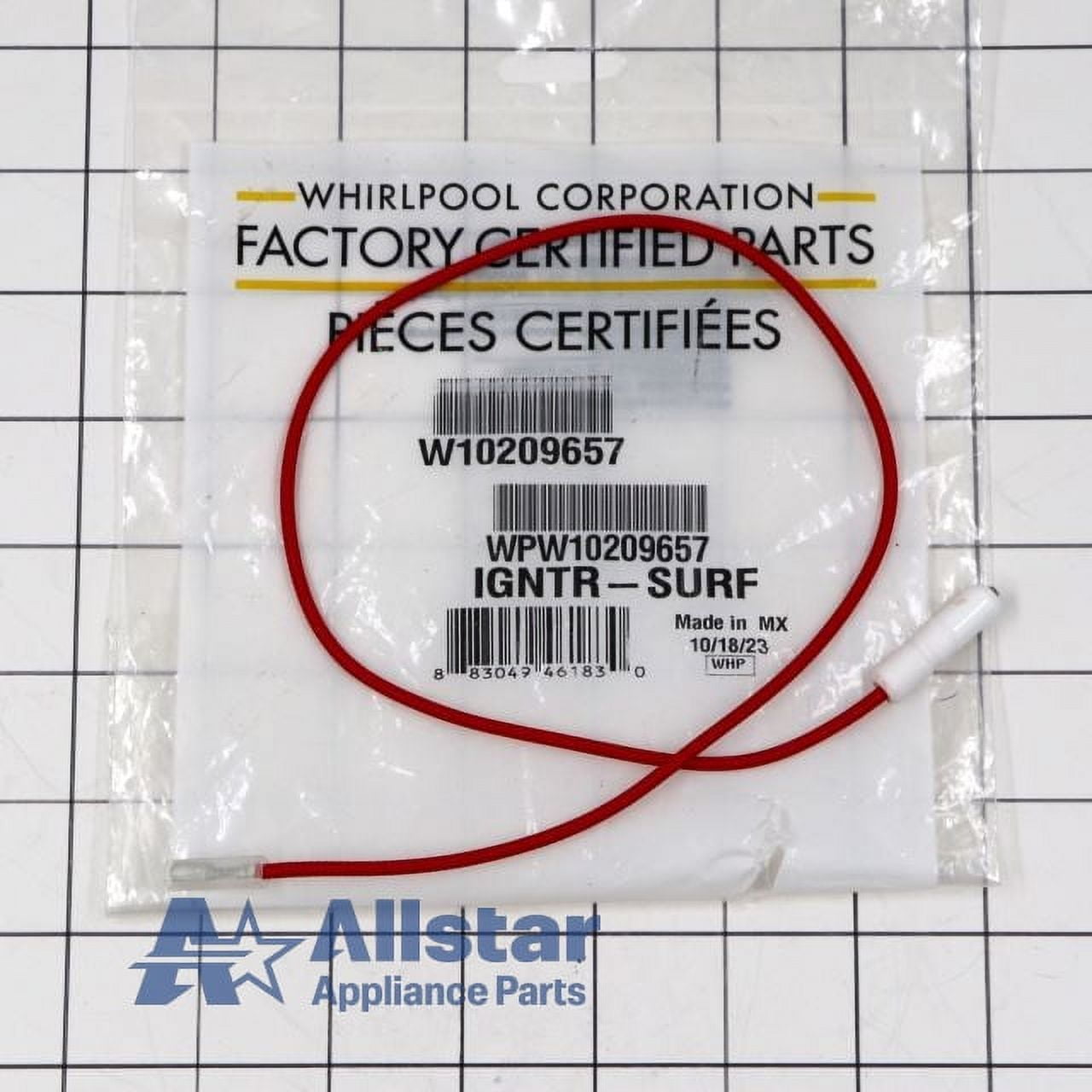 Whirlpool Range/Stove/Oven Spark Electrode WPW10209657