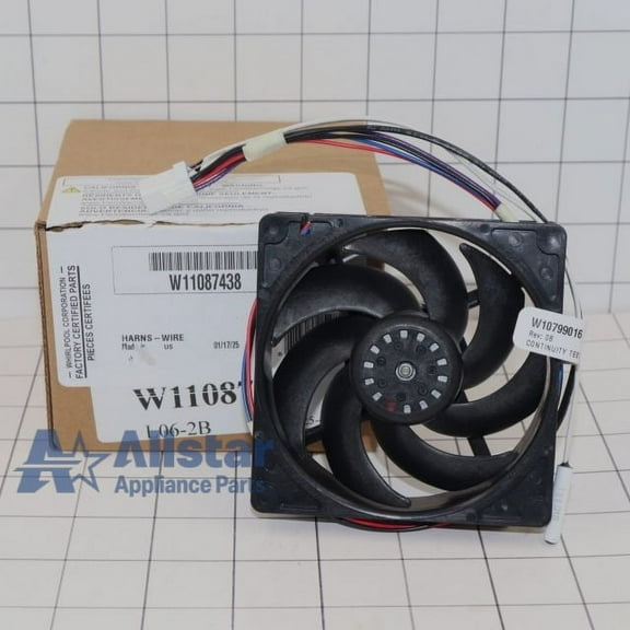 Whirlpool Refrigerator Evaporator Fan Motor W11087438