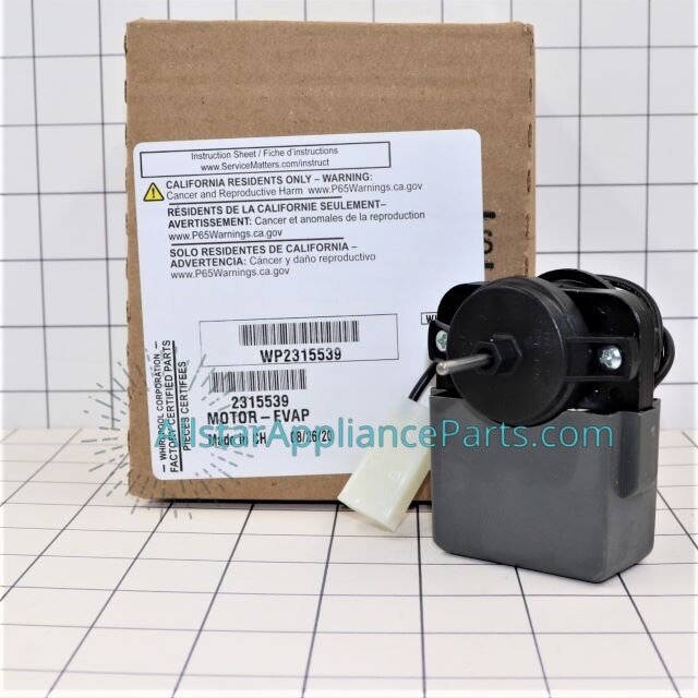 Whirlpool Refrigerator Evaporator Fan Motor WP2315539 - Walmart.com
