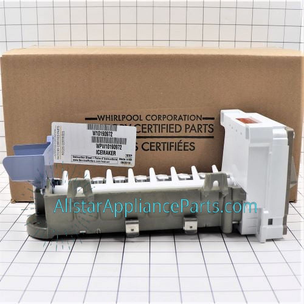 Whirlpool Refrigerator Ice Maker Assembly WPW10190972