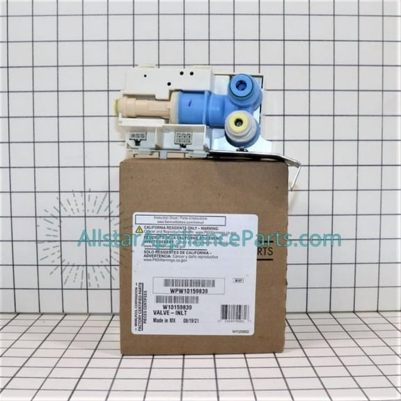 Whirlpool Refrigerator Water Inlet Valve WPW10159839