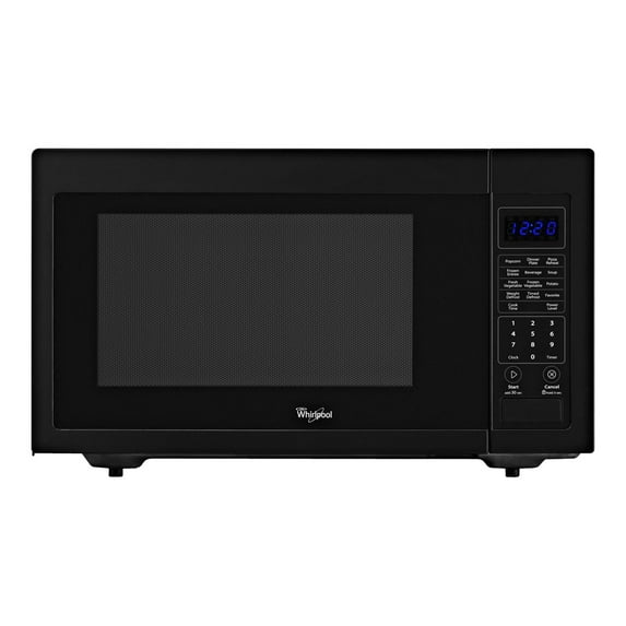 Whirlpool Sensor Microwave Oven, Countertop, 1.6 Cu. Ft., Black