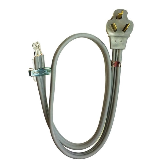 Whirlpool 3 Wire Dryer Cord, 30 Amp, 4 Ft.