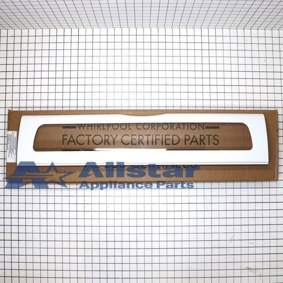 Whirlpool W10827015 Genuine OEM SxS Refrigerator Pantry Drawer Front Replacement Part Replaces 12656813, 12656814, 12656815, and more, White, 1 Each