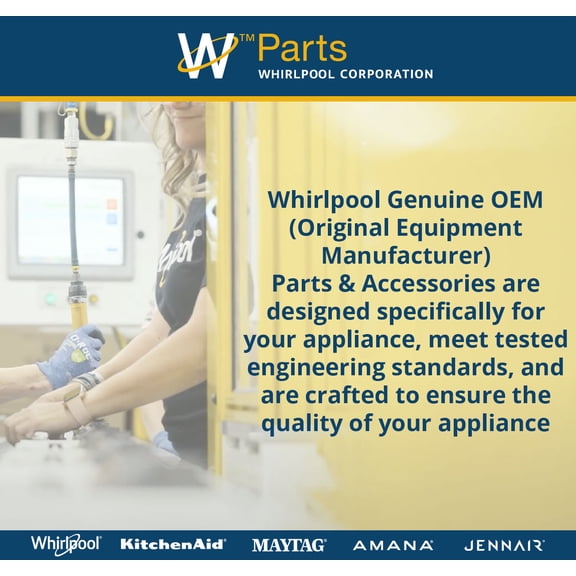 Whirlpool W11195971 Genuine OEM Front Load Washer Brake Stator Replacement Part - Replaces W10897050