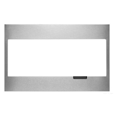 32.5" Standard Frame with Pocket Handle Trim Kit for Select Whirlpool & KitchenAid Built-In Low-Profile Microwaves - Stainless steel
