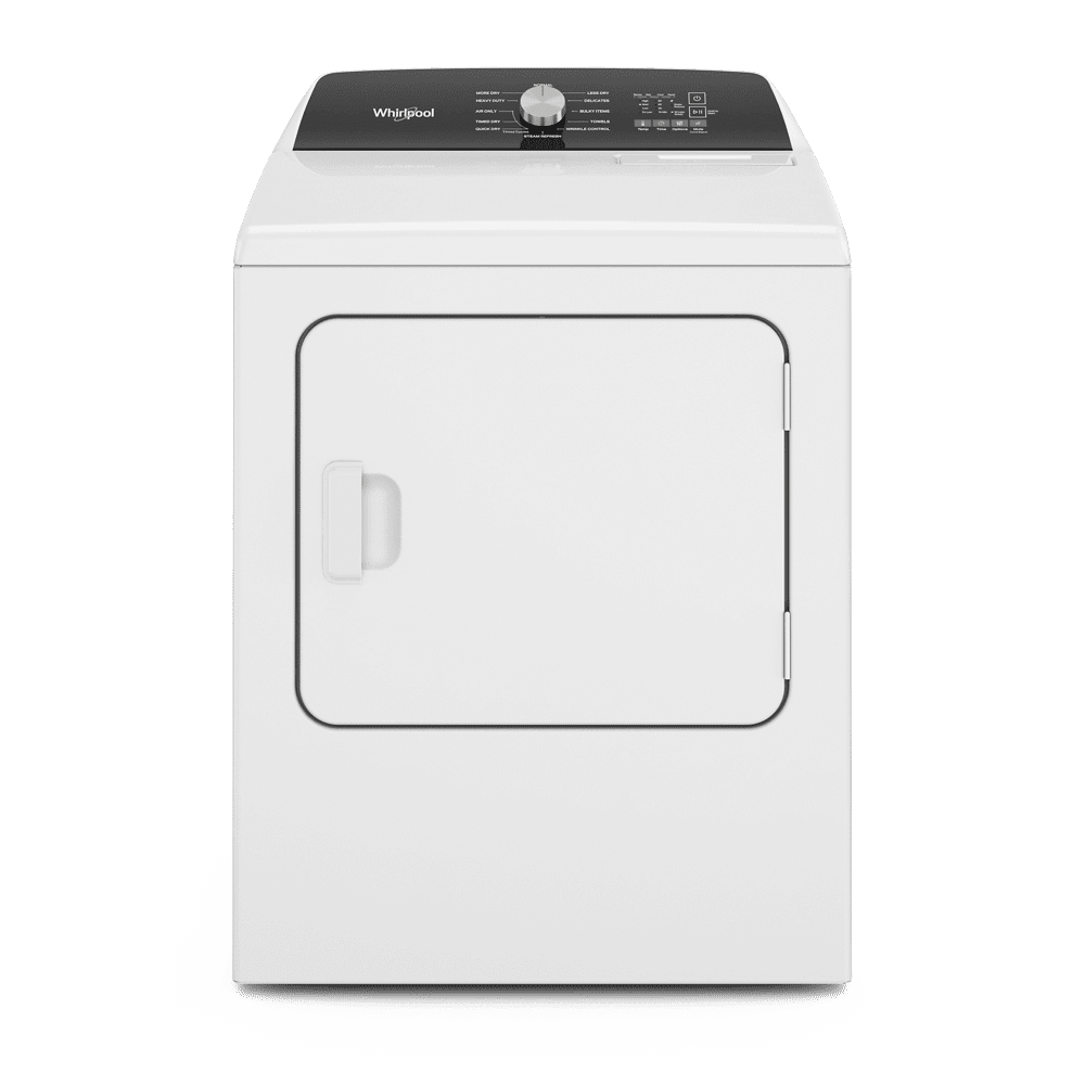 Whirlpool® WED5050LW 7.0 Cu. ft. Top Load Electric Moisture Sensing Dryer with Steam