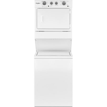 Whirlpool - 3.5 Cu. Ft. Top Load Washer and 5.9 Cu. Ft. Electric Dryer with Dual Action Agitator - White