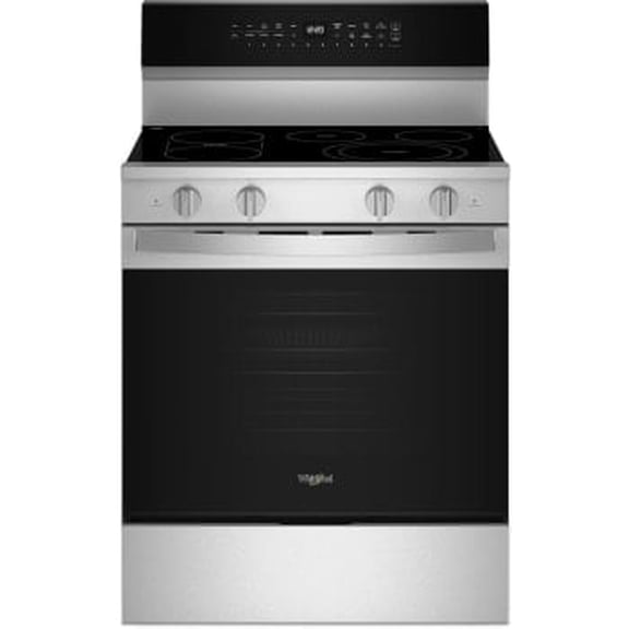 Whirlpool WFES7530RZ 30-inch Wide Freestanding Electric Smart Range with Air Cooking Technology - 5.3 cu. ft.
