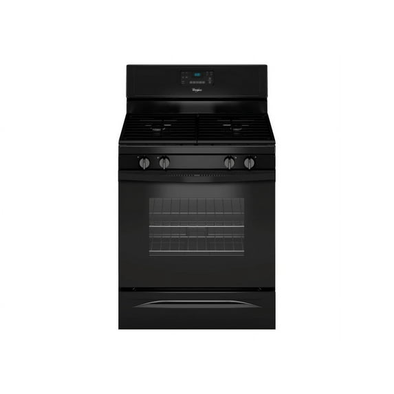 Whirlpool WFG515S0EB - Range - freestanding - width: 29.9 in - depth: 27.9 in - height: 46.9 in - with self-cleaning - black