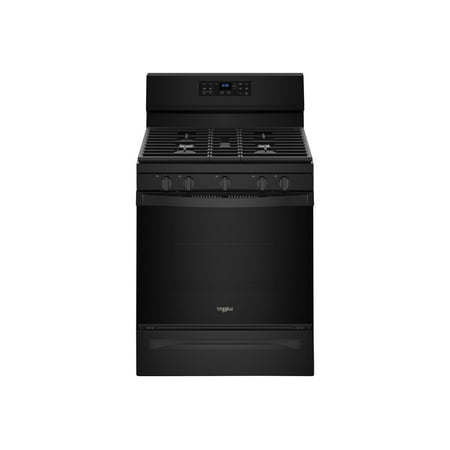 Whirlpool - 5.0 Cu. Ft. Self-Cleaning Freestanding Gas Convection Range - Black