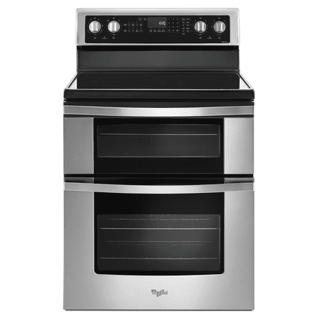 Whirlpool - 6.7 Cu. Ft. Self-Cleaning Freestanding Double Oven Electric Convection Range - Stainless Steel