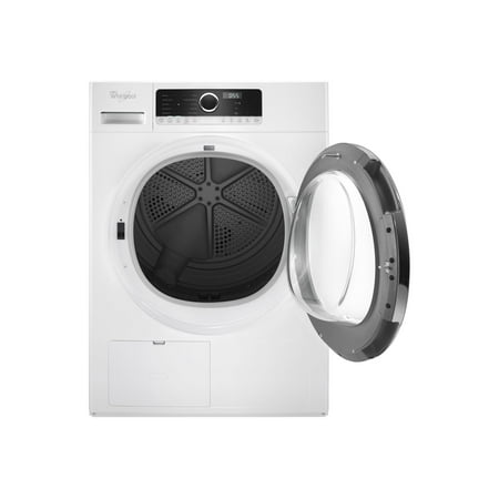 Whirlpool - 4.3 Cu. Ft. Stackable Electric Dryer with Steam and Wrinkle Shield - White