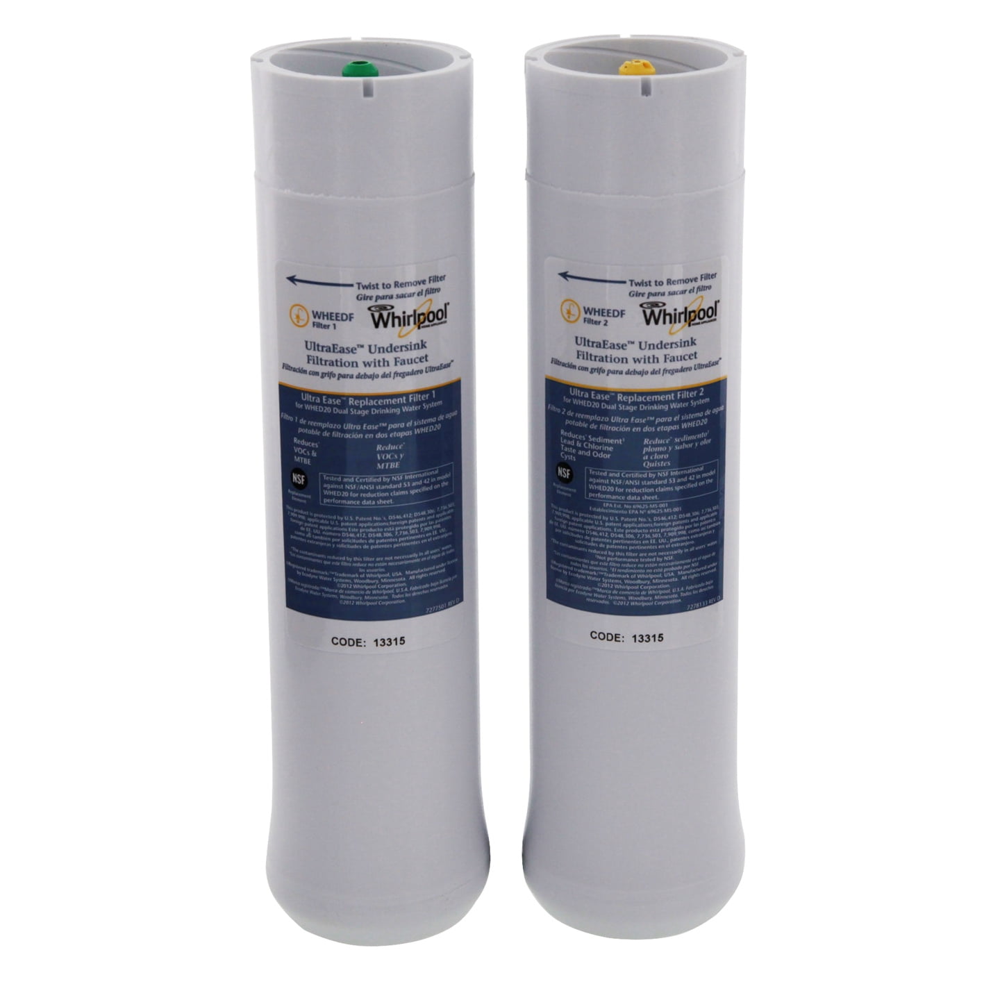 Whirlpool UltraEase Under Sink Water Filter Pack