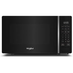 Whirlpool 0.7 cu. ft. Black Countertop Microwave With Steam Clean - 700 watt,