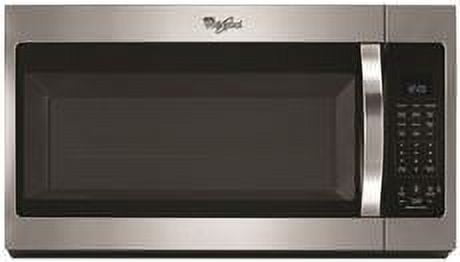 Whirlpool - 1.9 Cu. Ft. Over-the-Range Microwave - Black-on-Stainless