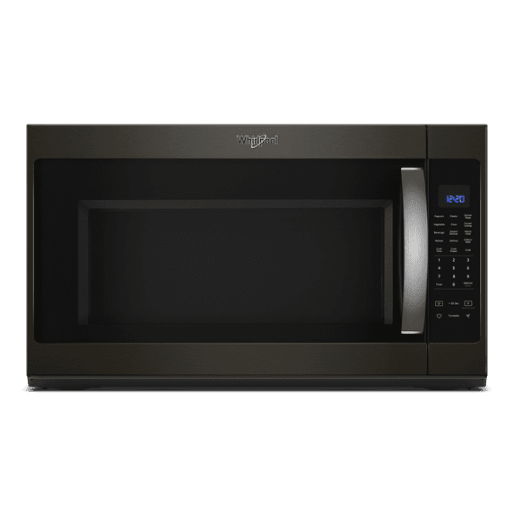 Whirlpool WMH53521HV - Microwave oven - over-range - 2.1 cu. ft - 1000 W - black stainless steel with built-in exhaust system