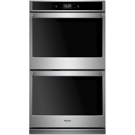 Whirlpool - 30" Built-In Electric Convection Double Wall Oven with Air Fry when Connected - Stainless Steel