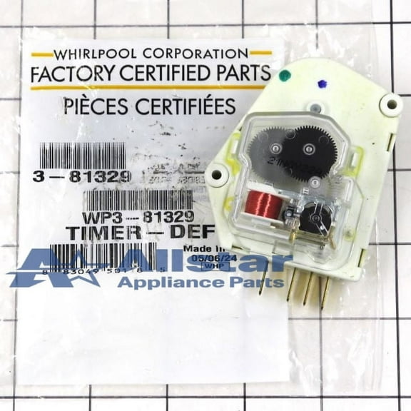 Whirlpool WP3-81329 Defrost Timer
