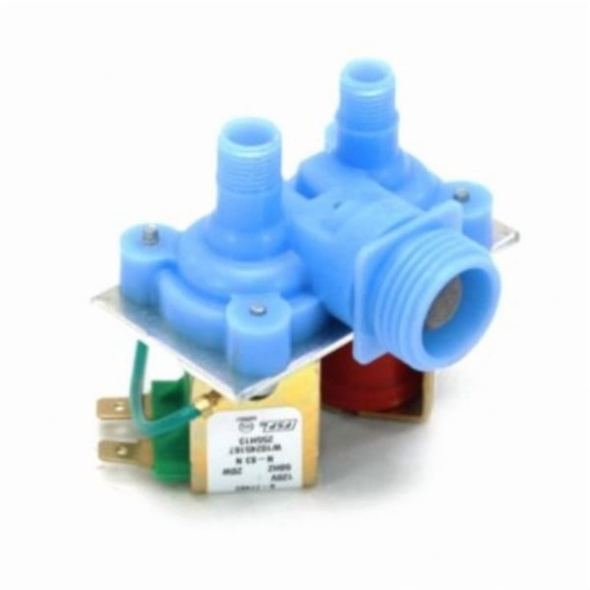 Whirlpool WPW10245167 Genuine OEM Water Inlet Valve Plastic and Metal, 1-Pack, Blue