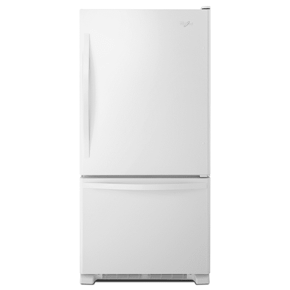 Whirlpool WRB322DMBW 22 Cu. Ft. Freestanding Bottom Freezer Refrigerator