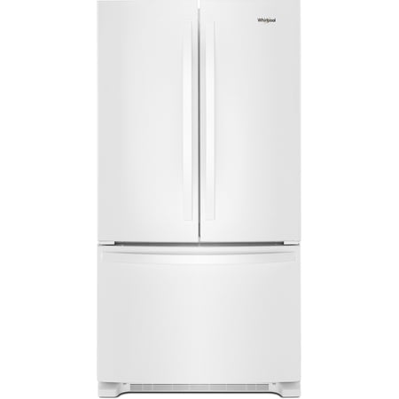Whirlpool WRF535SWHW 25 Cu. Ft. Freestanding French Door Refrigerator with Water Dispenser