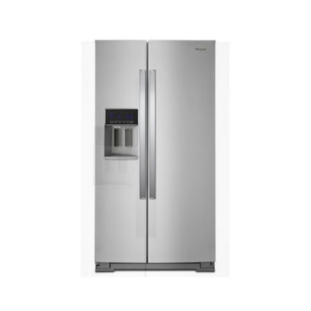 Whirlpool - 20.6 Cu. Ft. Side-by-Side Counter-Depth Refrigerator - Stainless Steel