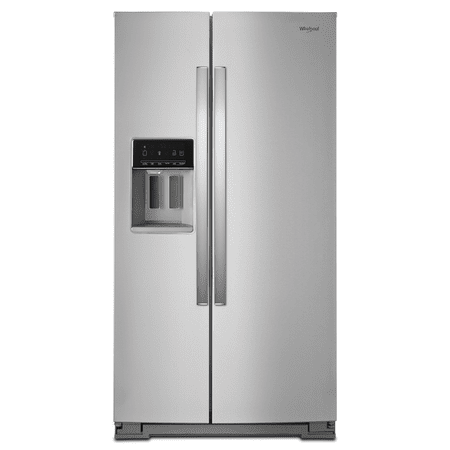 Whirlpool - 28.4 Cu. Ft. Side-by-Side Refrigerator with In-Door-Ice Storage - Stainless Steel