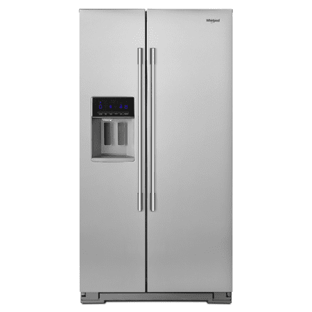 Whirlpool - 20.6 Cu. Ft. Side-by-Side Counter-Depth Refrigerator - Stainless steel
