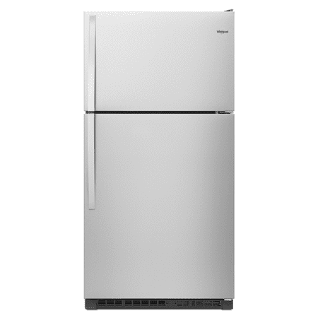 Whirlpool - 20.5 Cu. Ft. Top-Freezer Refrigerator - Monochromatic Stainless Steel